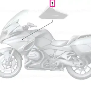 Application, side section, front left BLUE - BMW Motorrad Nu rata