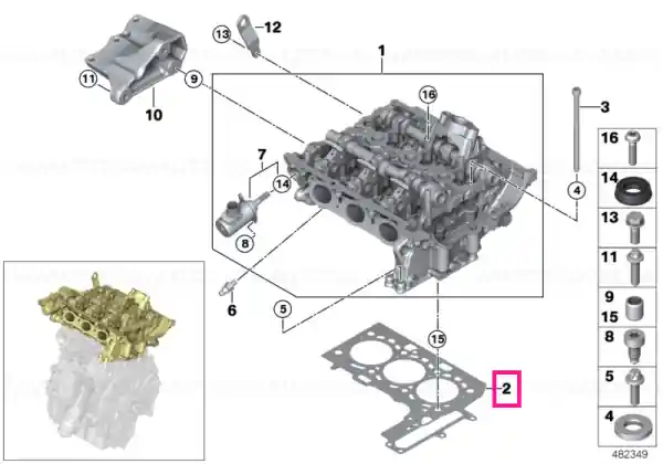 Garnitură cilindru fără azbest 0,70MM - BMW - Mini Nu rata