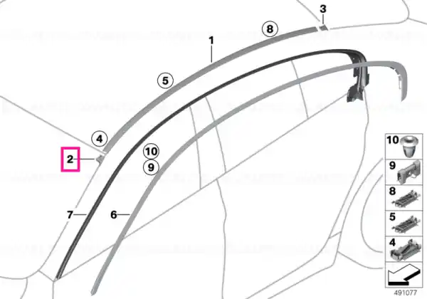 Lichidare de stoc Capac strat apărare, stânga - BMW