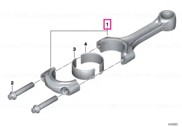 Popular Connecting rod 2XWS 380-383,9 - BMW Motorrad