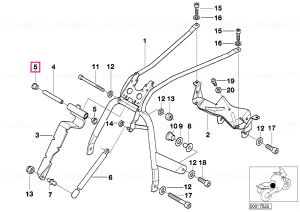 sliding sleeve - BMW Motorrad Transport gratuit