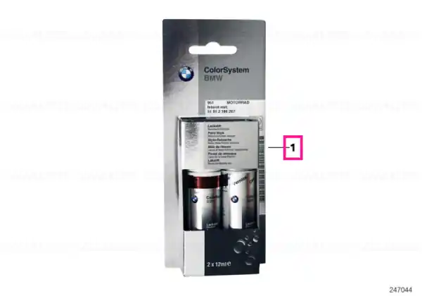 Disponibil imediat Touch-up stick set, magnesium met. matt 2X12ML (957) - BMW Motorrad