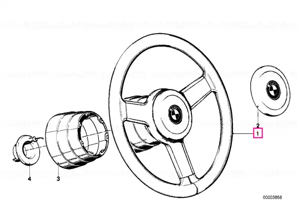 Reducere extra Sports steering wheel D=380MM - BMW