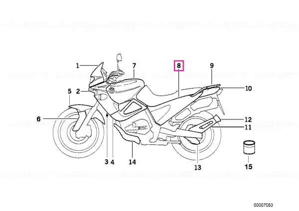 Capac stânga TIEFSCHWARZ - BMW Motorrad Ofertă de sezon