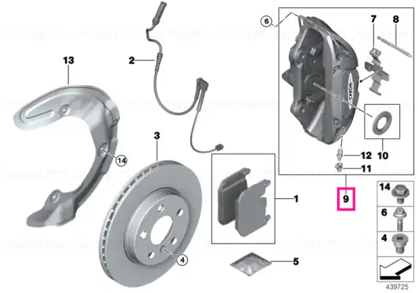 Expediere rapidă Corp etrier frână stânga - BMW - Mini