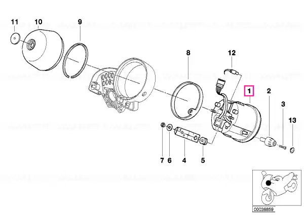 Transport gratuit Speedometer MP/H - BMW Motorrad