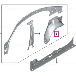 Wheel-house inner panel, rear left - BMW Premium