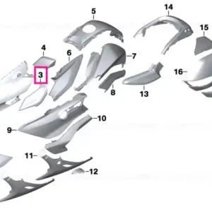 Vezi acum Wind deflector, left BLACKSTORM - BMW Motorrad