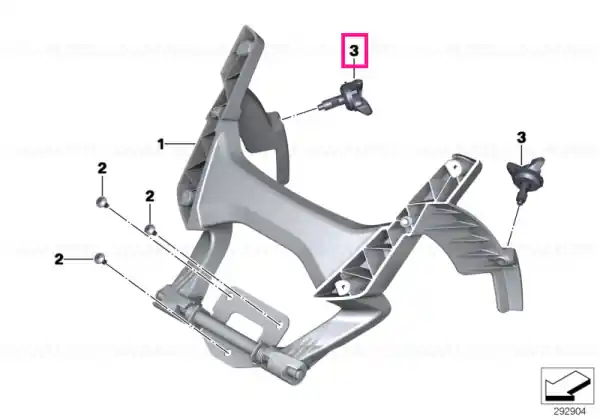 Adjustment knob for windshield - BMW Motorrad Ofertă exclusivă