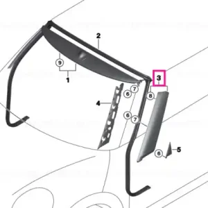 Acoperire coloană A stânga - BMW - Mini Disponibil imediat