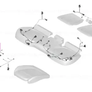 Wiring set seat, passenger's side - BMW Chilipir