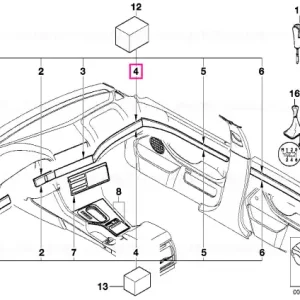 Wooden strip,instrument panel right PAPPEL NATUR - BMW Reduceri