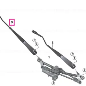 Wiper arm, passenger's side - BMW Livrare expres