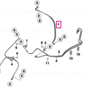 Brake-line control circuit, front - BMW Motorrad Expediere rapidă