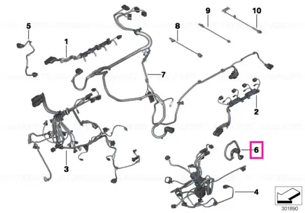 Wiring loom, eng., Valvetronic servomtr 5- 8 - BMW Cumpără acum