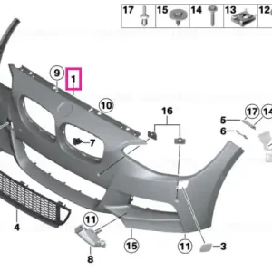 Acoperitoare bara, aprimorat, fata M - BMW Premium