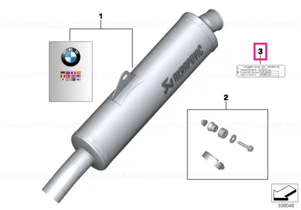 Bestseller Sign, noise emission fr.stationary veh. AUSTRALIA - BMW Motorrad