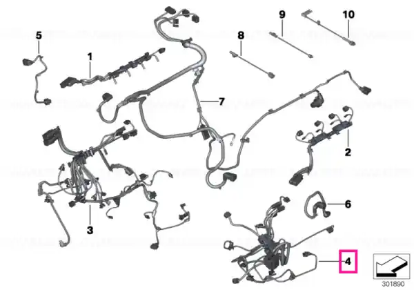 Wrng.harness,motor,sensorsystem,module 2 5- 8 - BMW Ieftin