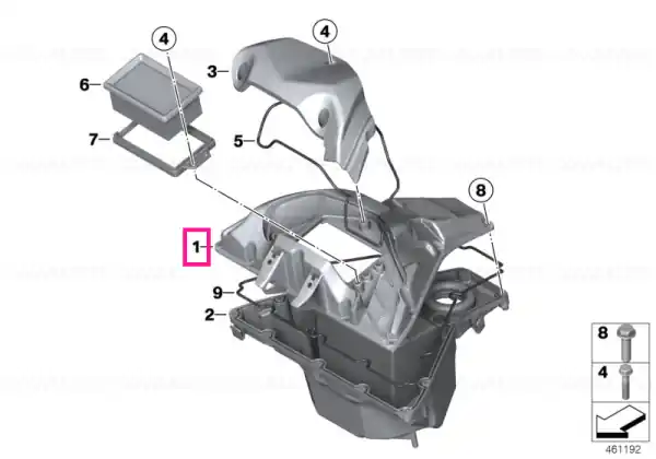 Air cleaner housing top - BMW Motorrad Preț mic