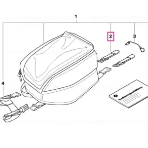 attachment, tank rucksack rear - BMW Motorrad Discount