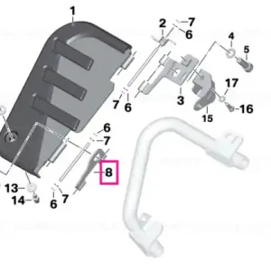 Vezi acum Hinge for running board rear right - BMW Motorrad