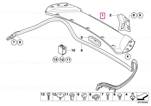 Trunk lid trim panel - BMW Ultima șansă