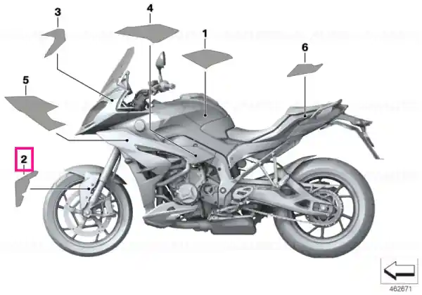 Mai ieftin Ornament roata fata dreapta - BMW Motorrad