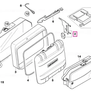 Adjustment plate for "Topcase," left - BMW Motorrad Cumpără online