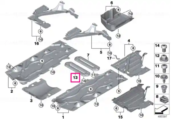 Preferatul clienților Cross-brace, tunnel, front - BMW - Mini