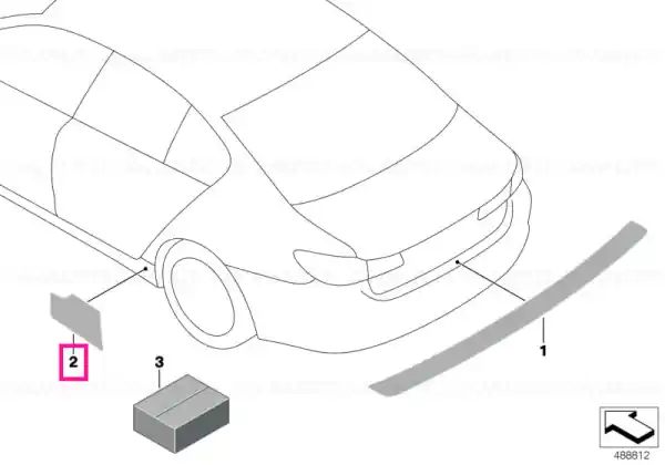 Side sill protect.films set transparent G32 - BMW Discount