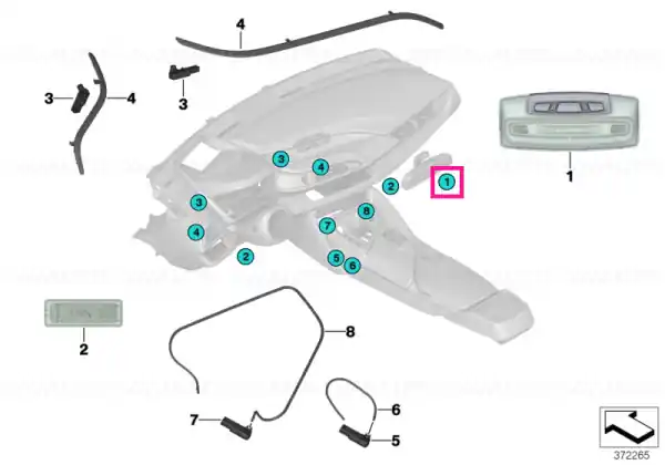 Reducere de preț Interior light, front LED - BMW