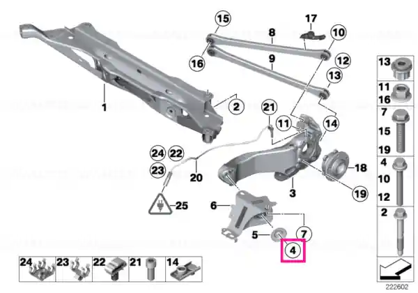 Șurub hexagonal cu șaibă M14X1,5X95-10.9 - BMW - Mini Popular