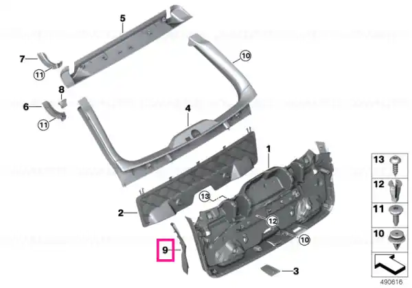 Garnitura şină scurgere stânga - BMW Ofertă limitată