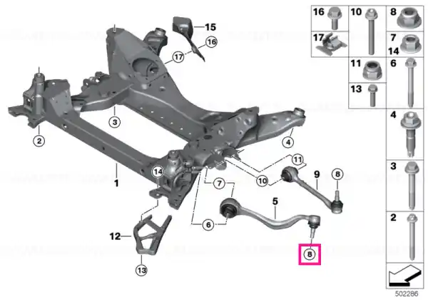 Lichidare de stoc Piuliţă hexagonală guler M16X1,5 - BMW