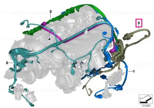 wiring harness, engine trans. module - BMW Nu rata