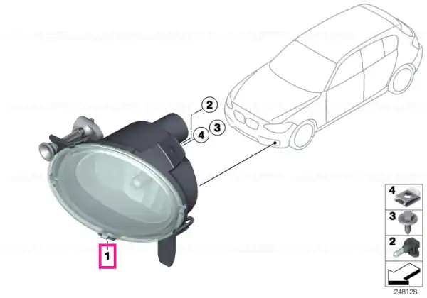 Fog lights, left - BMW Cel mai bun preț