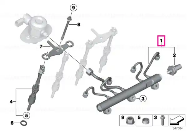 Injection tube 1-4 - BMW Lichidare de stoc