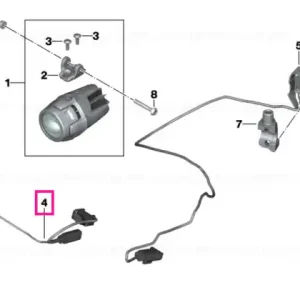 Wiring harness f.LED auxiliary headlight NANO - BMW Motorrad Chilipir