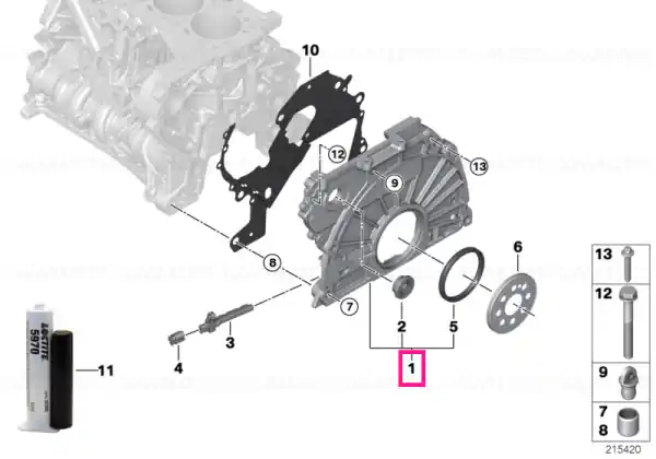 Super ofertă Capac carcasă distribuție - BMW